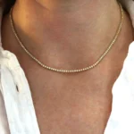 designer style 6.20mm tennis necklace