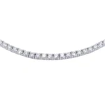 full brilliance diamond tennis necklace 4 prong