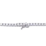 bold luxury accessory 6.35mm lab diamond necklace