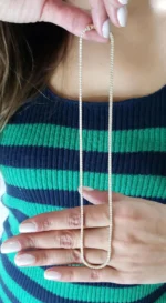 14K Gold 49.70ctw 5.20mm Round Lab Diamond 20 Inches 4 Prong Classic Tennis Necklace