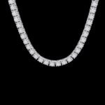 6.35mm Round Diamond Tennis Necklace