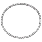6.35mm Round Diamond Tennis Necklace